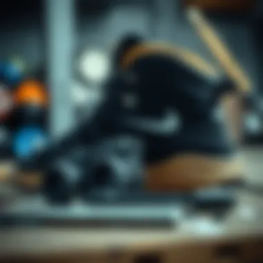 Materials Used in Construction Close-up view of materials used in Zoom Blazer Mid construction