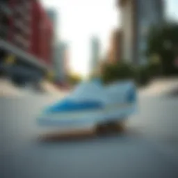 Vans Authentic Colorful showcased in an urban skate park