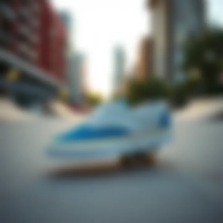 Urban Vibes with Vans Authentic Colorful Vans Authentic Colorful showcased in an urban skate park