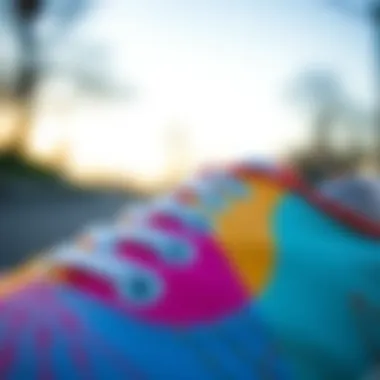 Detailing the Vibrancy of Vans Authentic Colorful Close-up of the vibrant design of Vans Authentic Colorful