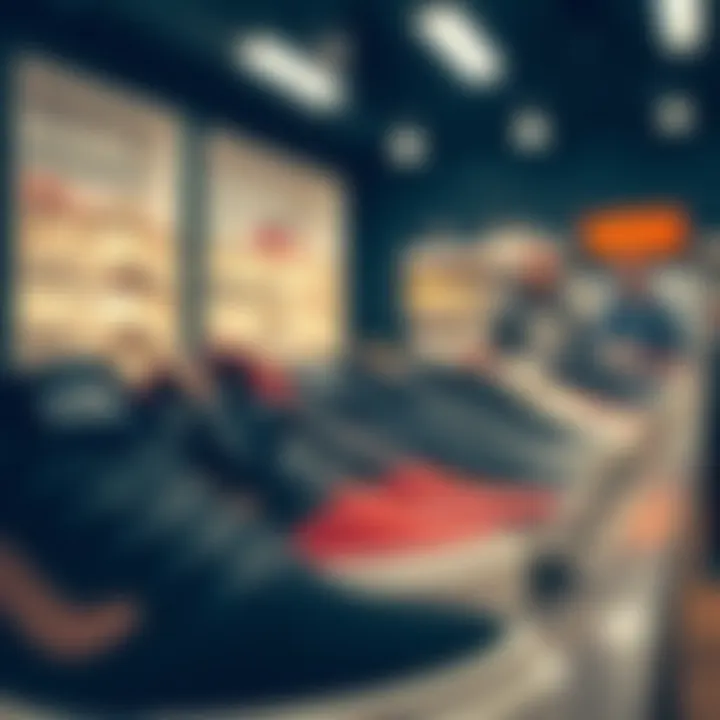 Skate Culture Inspired Trends Trendy skate culture inspired shoes on display