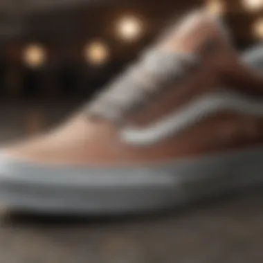 Close-up of Vans shoe branding