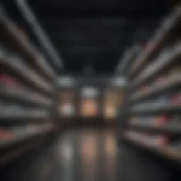 A vibrant display of Vans shoes in a retail store.