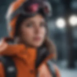 High-performance snow apparel showcasing advanced insulation technology
