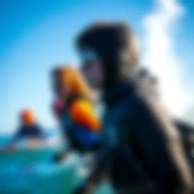 Youth Engaged in Extreme Sports with Wetsuit Jackets Group of youths participating in extreme sports wearing wetsuit jackets