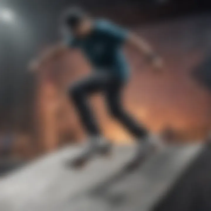 An extreme sports event featuring skateboarders using Nike SB gear