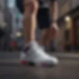 Dynamic athlete showcasing Fila Trigate footwear in action