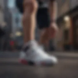 Dynamic athlete showcasing Fila Trigate footwear in action