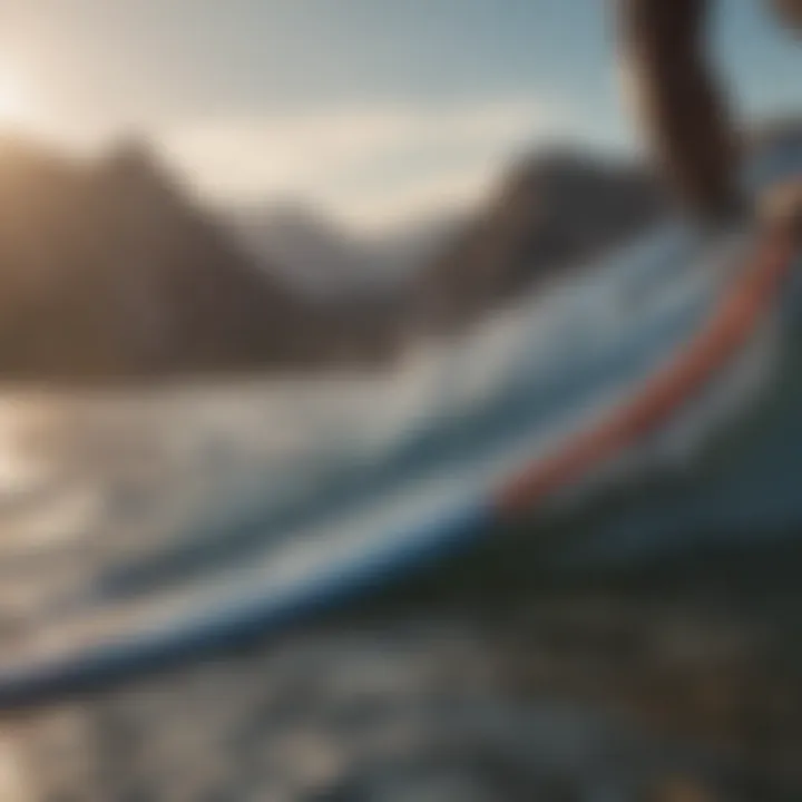 Comparison of fin setups affecting stability and tracking on water