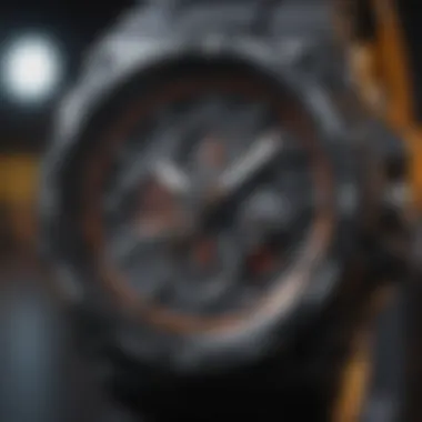 Close-up of G-Shock watch features and functionalities