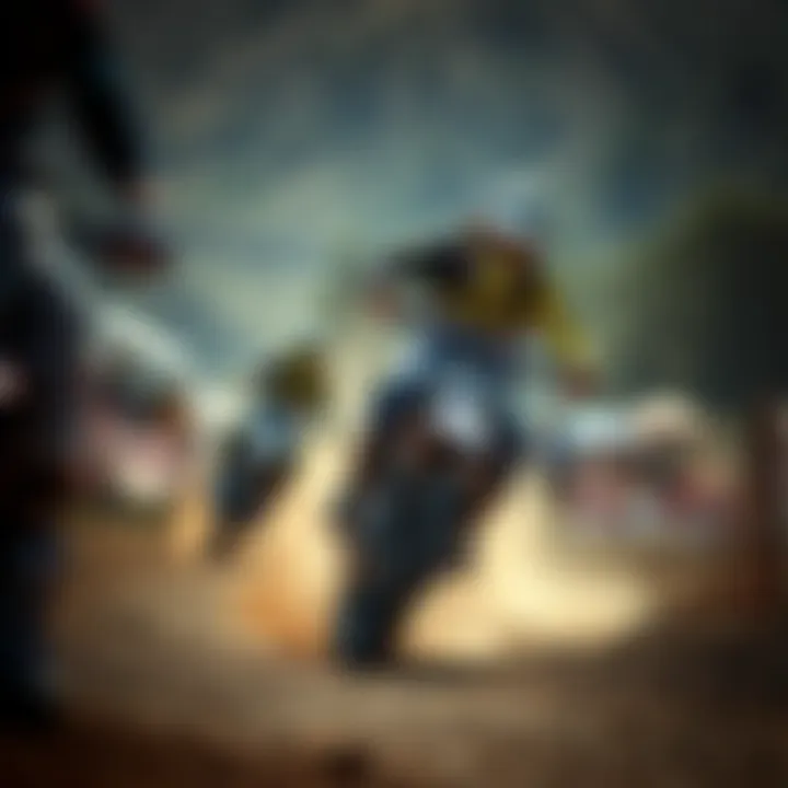 Exciting Motocross Race at Glen Helen Motocross event in action