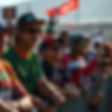 Enthusiastic Fans at Glen Helen MX Spectators enjoying a race