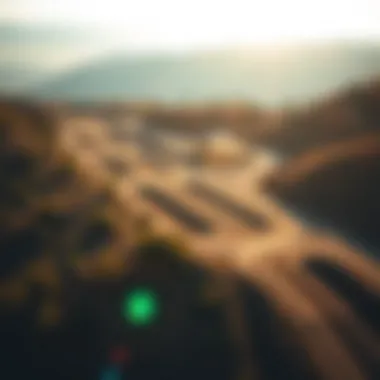 Aerial View of Glen Helen MX Track Glen Helen MX track overview