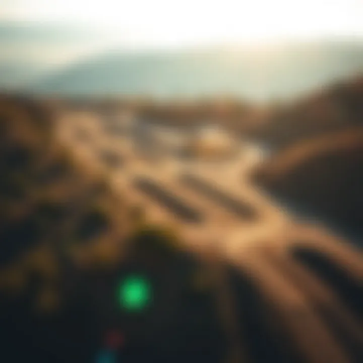 Aerial View of Glen Helen MX Track Glen Helen MX track overview