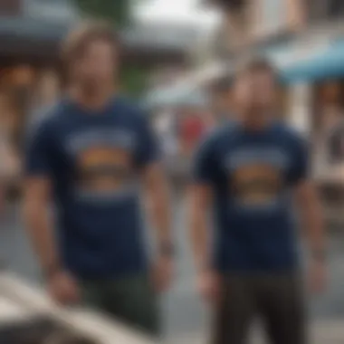Community of extreme sports enthusiasts wearing the Good Times tee shirt during an event.