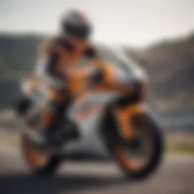 Dynamic racing moment showcasing Honda Repsol bikes on track