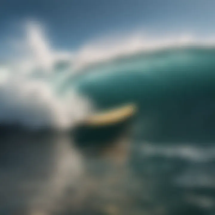 Surfboard in various wave conditions