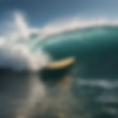 Surfboard and Wave Conditions Surfboard in various wave conditions
