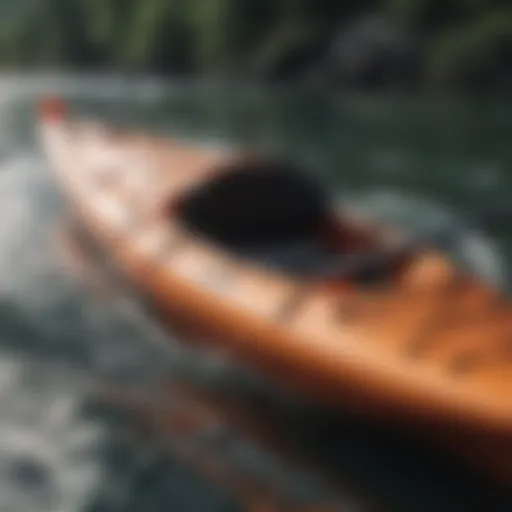 Different types of kayaks displayed
