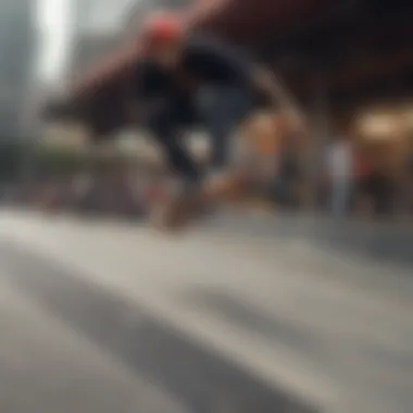 A dynamic skateboarding scene capturing the essence of skate culture