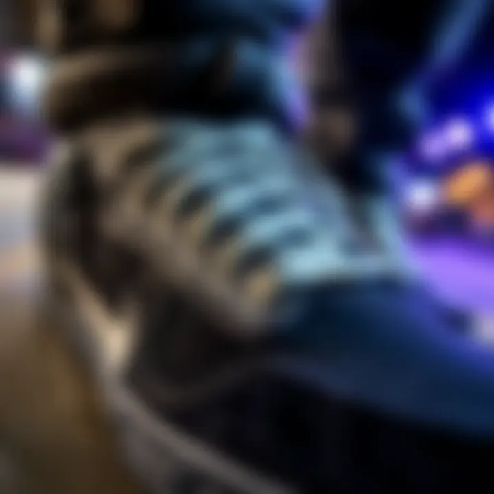 Close-up of the technology used in Lakai shoes for performance