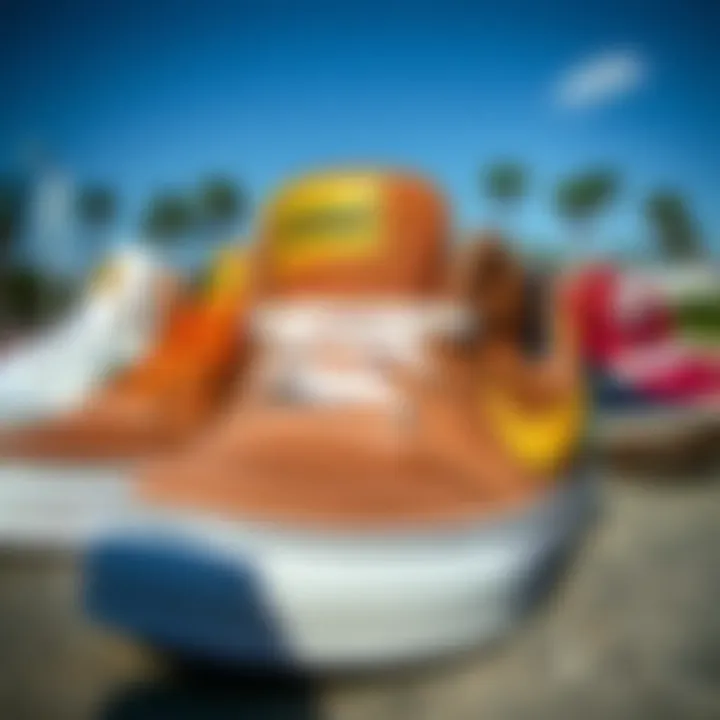 A variety of Lakai shoe models reflecting different styles