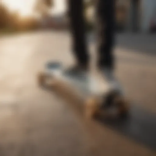 Detailed view of Landyachtz Dancer longboard deck