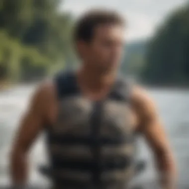Safety Features Overview Illustration highlighting safety features of the Liquid Force Wakeboard Vest