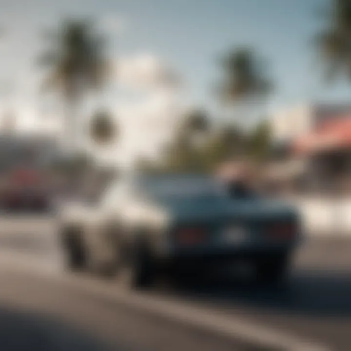 Classic cars showcasing racing heritage in Miami