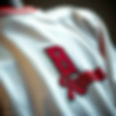 Design Elements of the Rodman Shirt Close-up of the design elements on the Rodman shirt emphasizing style