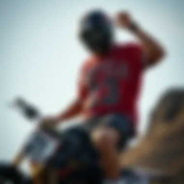Rodman Shirt in Extreme Sports Culture Visual representation of the Rodman shirt within an extreme sports setting
