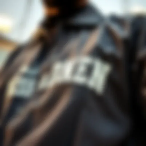 Detailed view of the Mitchell and Ness Rodman shirt showcasing fabric quality