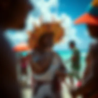 Local cultural celebration on a Caribbean island