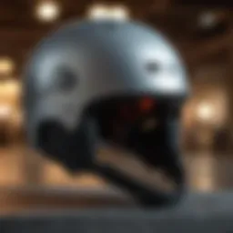 Innovative skate helmet design showcasing advanced materials.