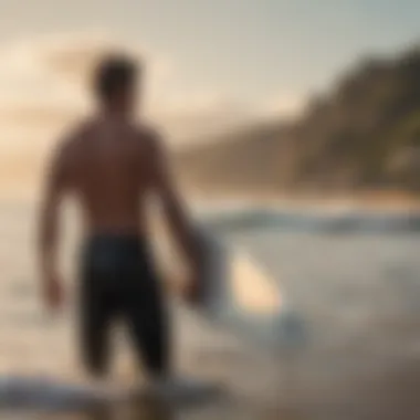 Understanding Airline Policies for Surf Equipment Surfer checking airline regulations for surfboards