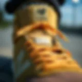 Innovative Design Features of New Balance Numeric Tiago Close-up view of New Balance Numeric Tiago showcasing innovative design features.