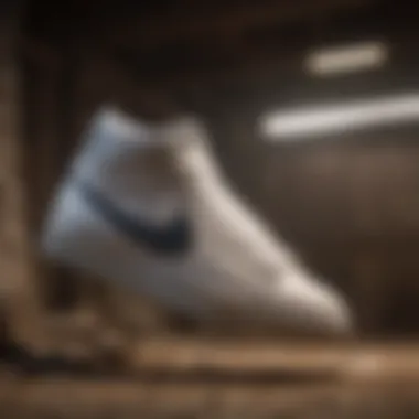 Nike Blazer in Action Nike Blazer worn during extreme sports activities.