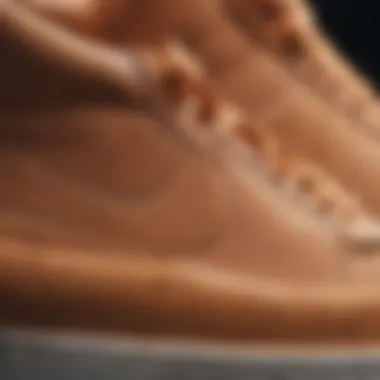 Close-up of Nike Blazer's sole for enhanced grip.