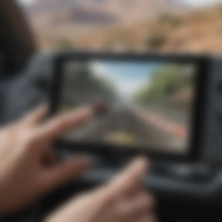 A close-up of a racing game interface on the Nintendo Switch