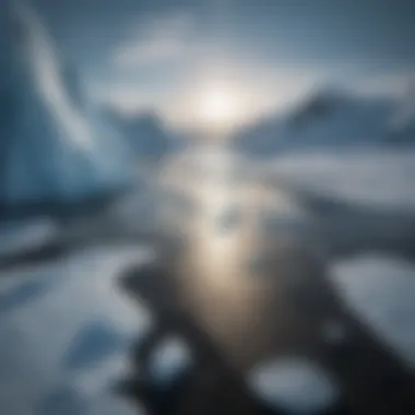 Icy Majesty of the North Pole A breathtaking view of the icy landscape at the North Pole