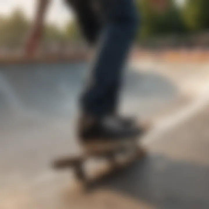 A vibrant skate park filled with diverse skaters enjoying the sport