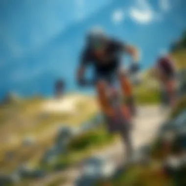 Conquering the Mountain: The Thrill of Cycling Challenges A cyclist tackling a challenging mountain trail