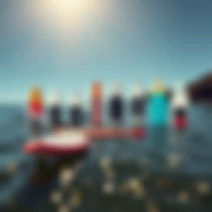 Categories of Paddle Boards Illustration of paddle board categories and their uses.