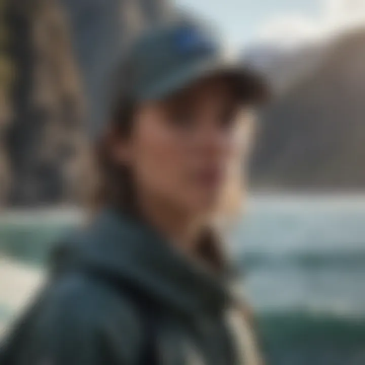 Group of adventurers wearing Patagonia Cap Cool while surfing