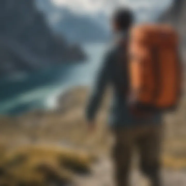 User engaging in extreme sports with the Patagonia One Strap Bag