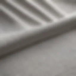 Close-up of sail fabric showing the area to be patched