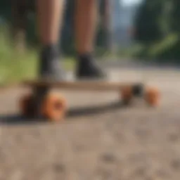 Different lengths of penny boards displayed together