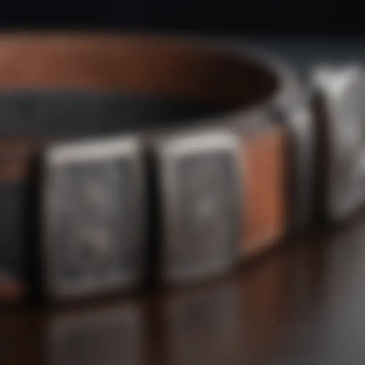 Variety of materials used in personalized belt holders