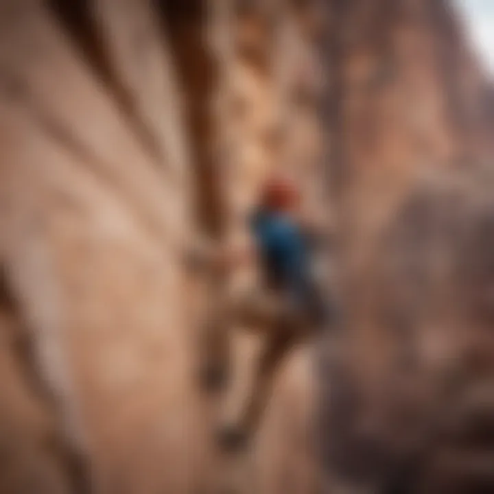 Guided climbing experience in the historic site of Petra