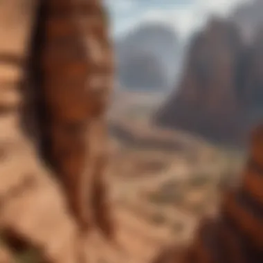 Stunning Petra Rock Formations A breathtaking view of Petra's rock formations suitable for climbing